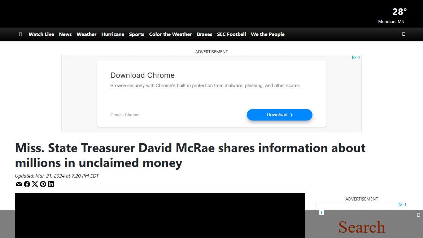 Miss. State Treasurer David McRae shares information about millions in unclaimed money