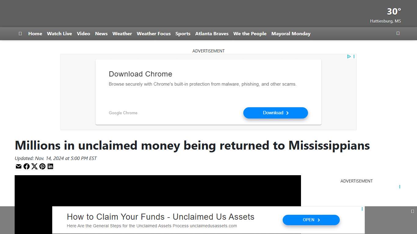 Millions in unclaimed money being returned to Mississippians