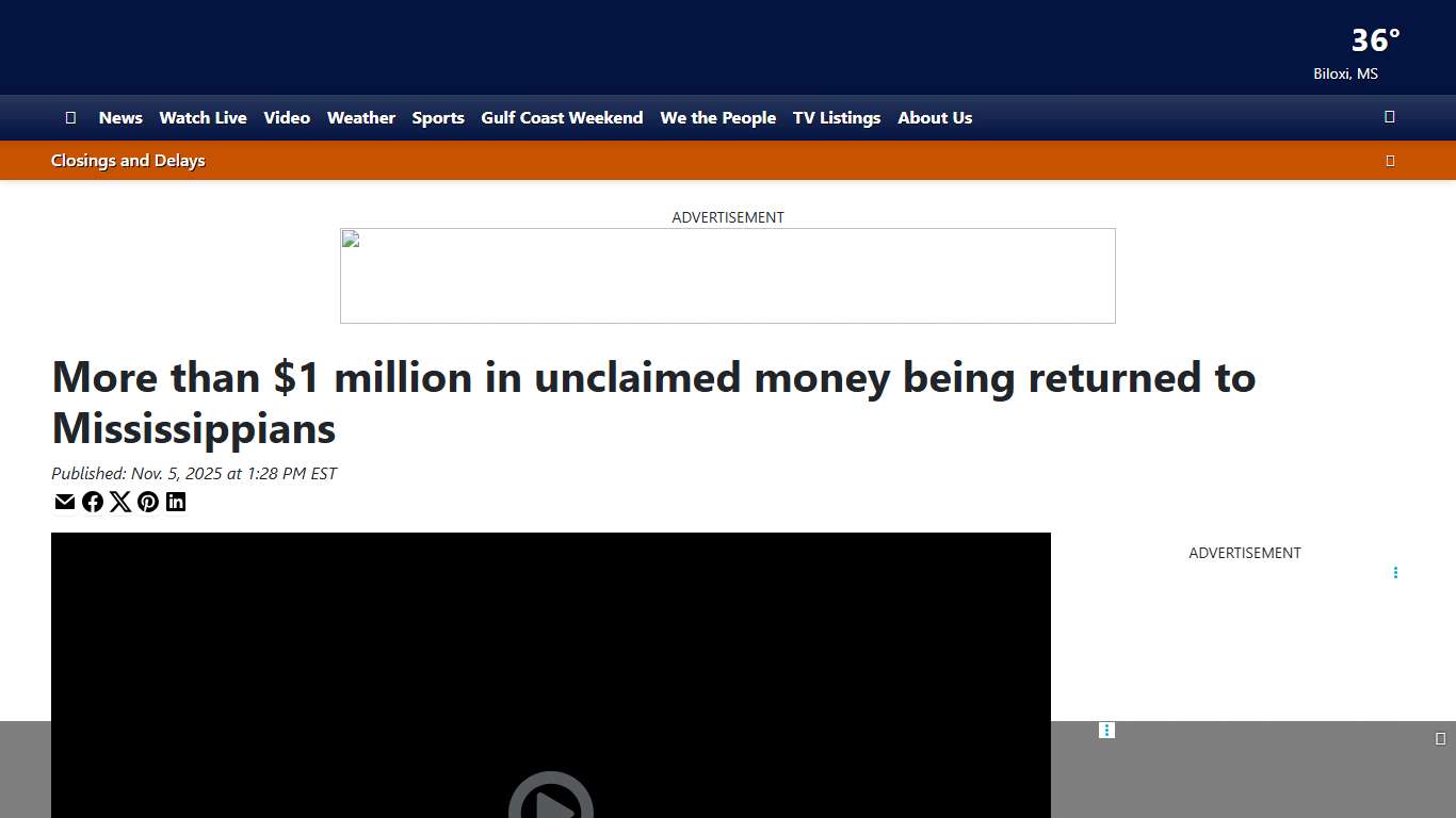 More than $1 million in unclaimed money being returned to Mississippians